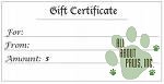 GIFT CERTIFICATES AVAILABLE